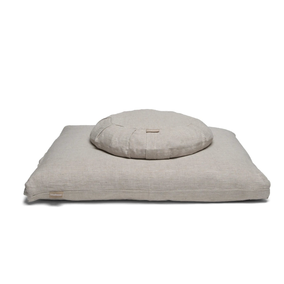b,halfmoon linen round sit set