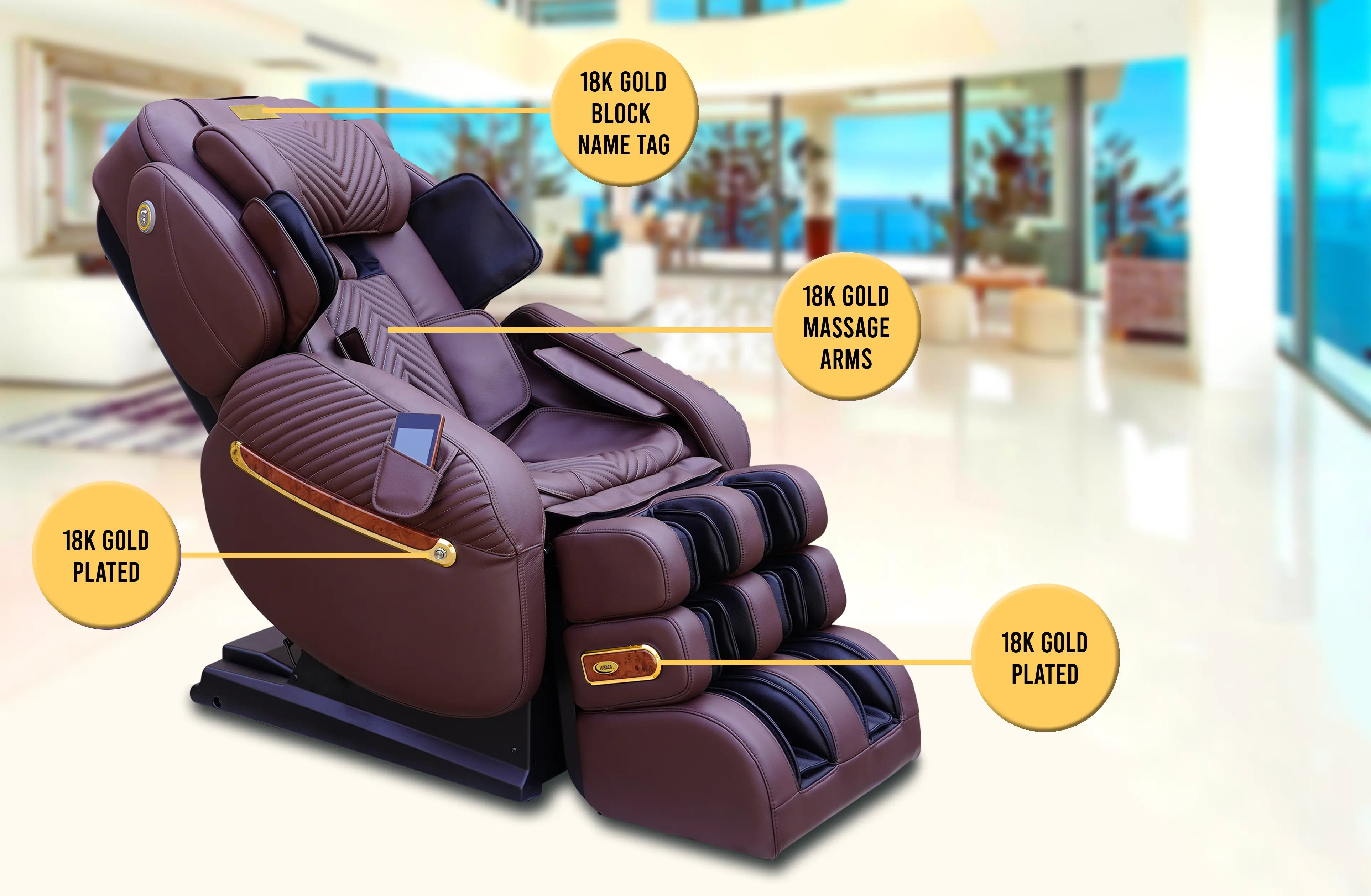 Luraco iRobotics 9 Max Plus Royal Edition (i9 Max Plus RE) Massage Chair