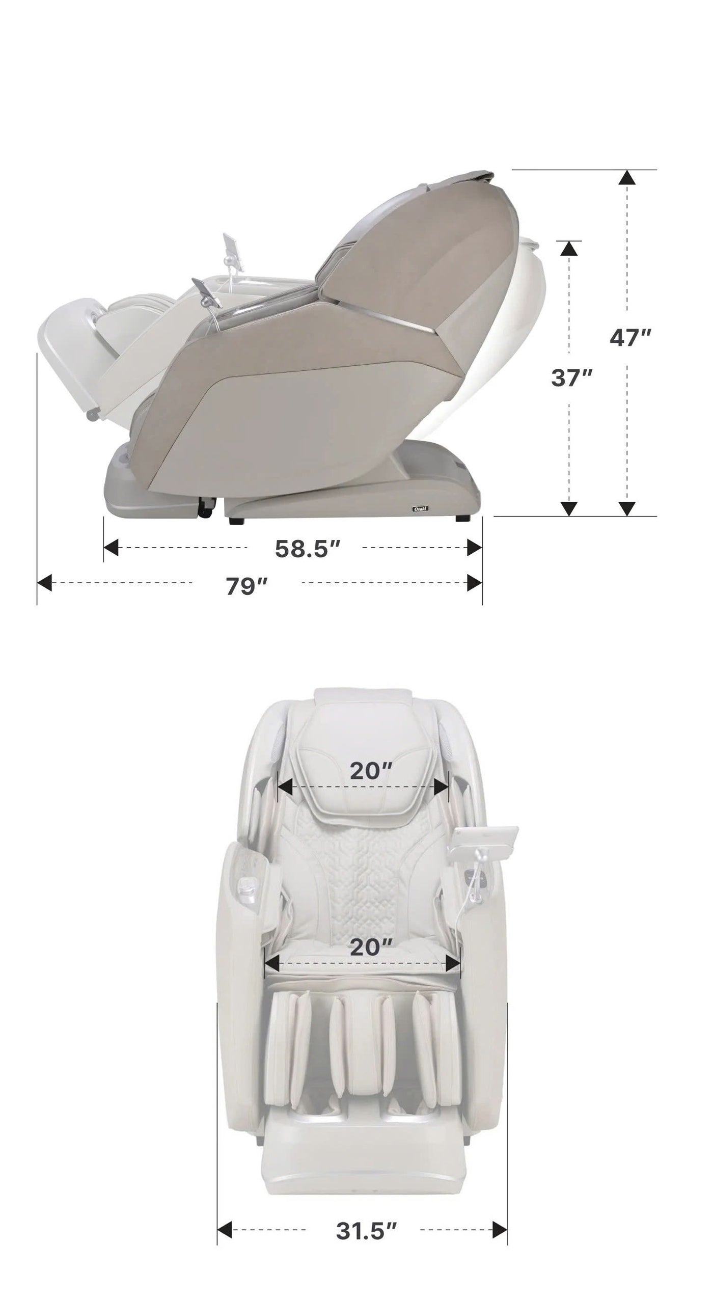 Osaki Manhattan Duo Dimensions