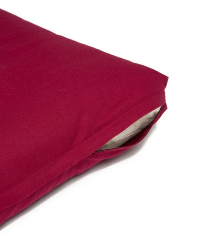 b, coussin demi-lune en coton zabuton 