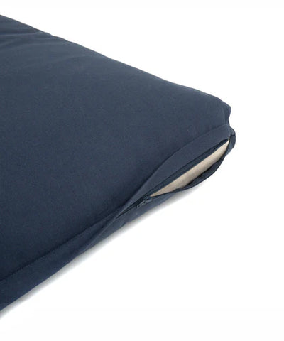 b, coussin demi-lune en coton zabuton 