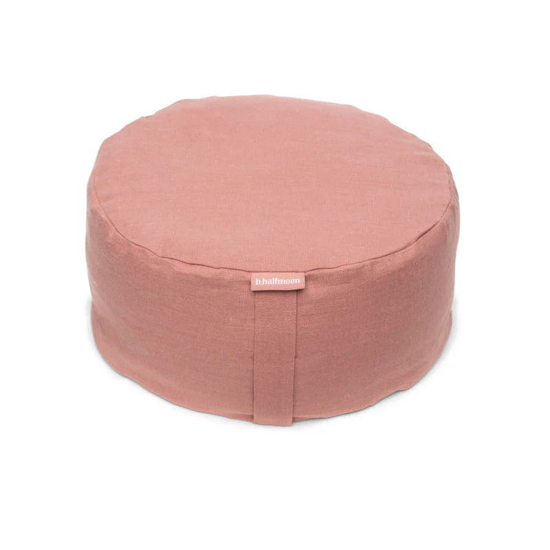 b,halfmoon linen mod meditation cushion