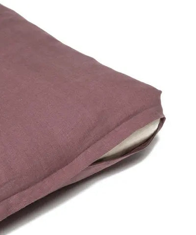 b, coussin zabuton en lin demi-lune 