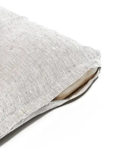b, coussin zabuton en lin demi-lune 