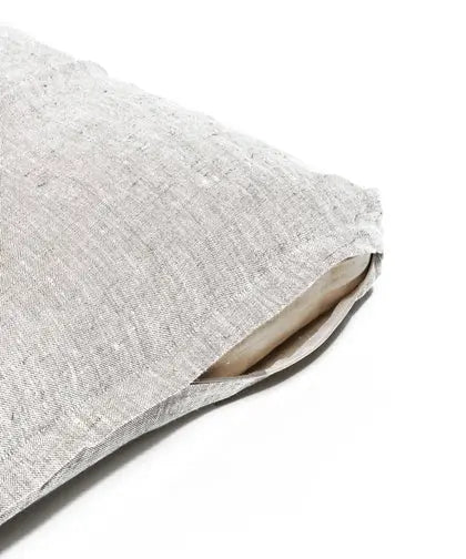 b, coussin zabuton en lin demi-lune 